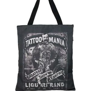 Liquor Brand Canvas Tote Bag Tattoo Mania